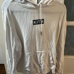 Kith white box logo hoodie